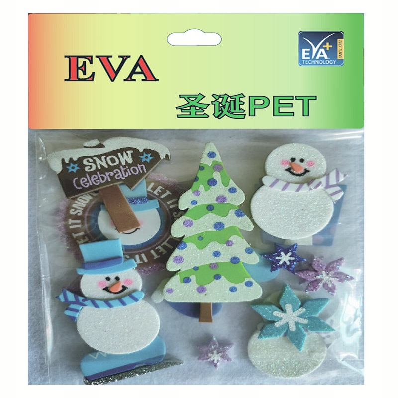 Foam stickers PET Foam Glitter PET  Foam christmas PET